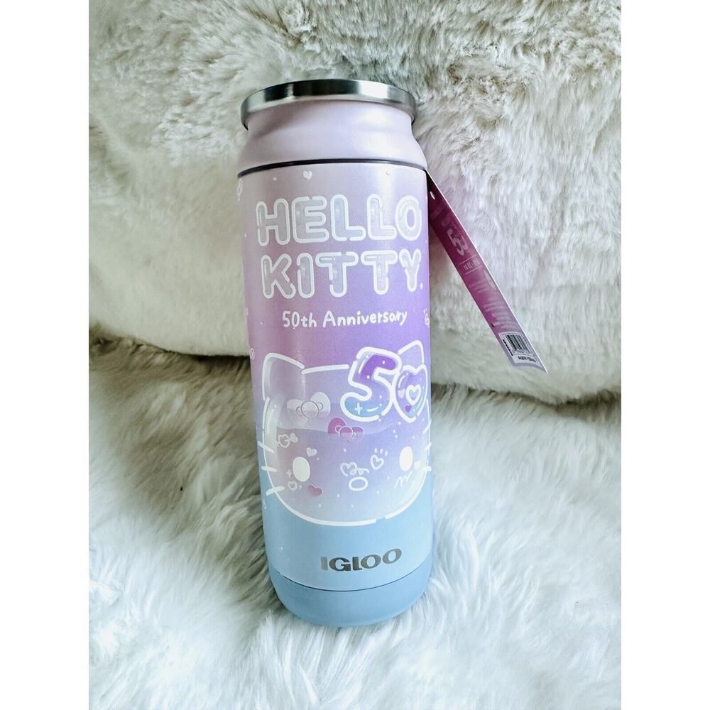Igloo X Hello Kitty CAN 50th Anniversary Stainless Steel 16 Oz Pastel - NWT